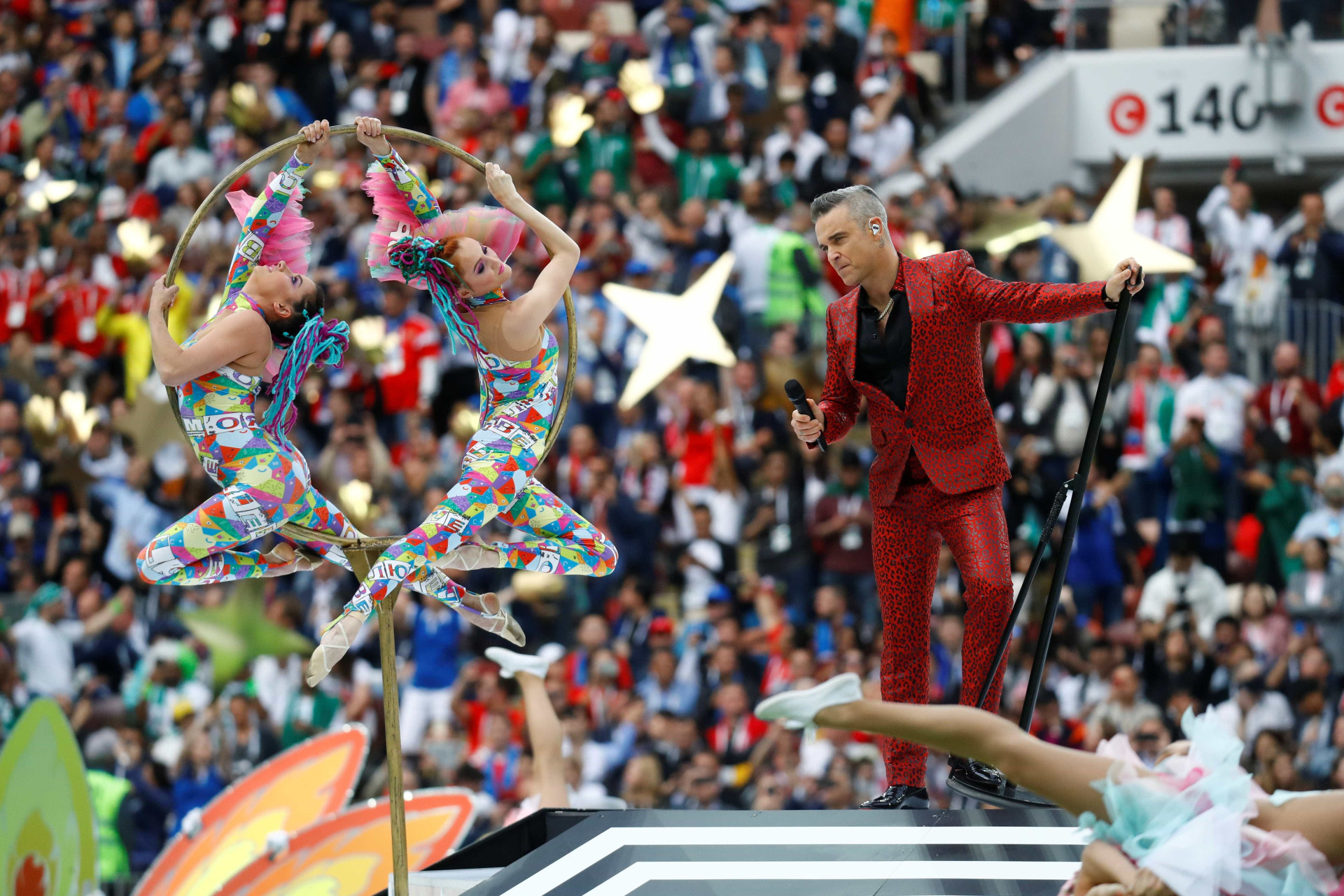 Veja as melhores imagens da abertura da Copa do Mundo da Rússia