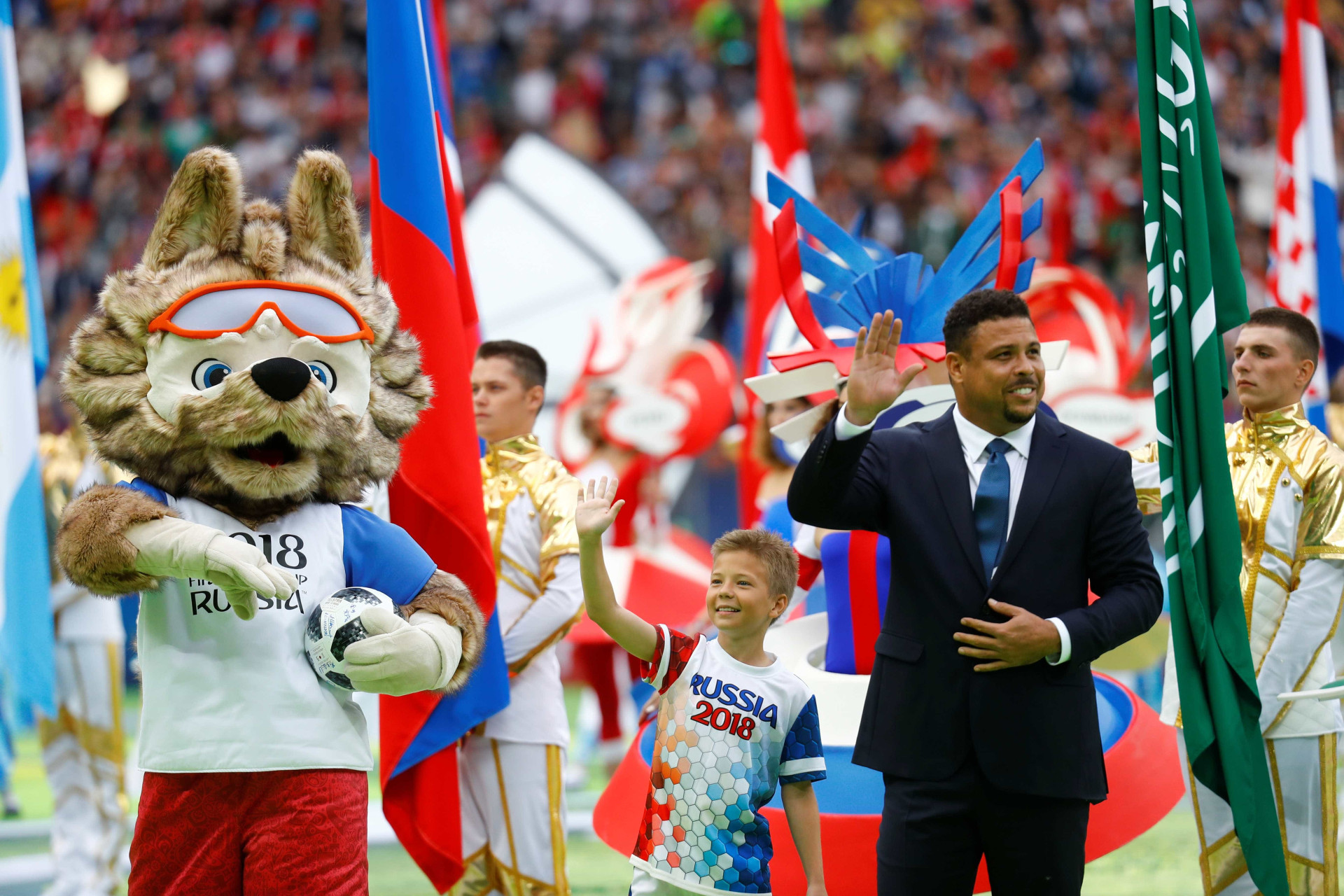 Veja as melhores imagens da abertura da Copa do Mundo da Rússia