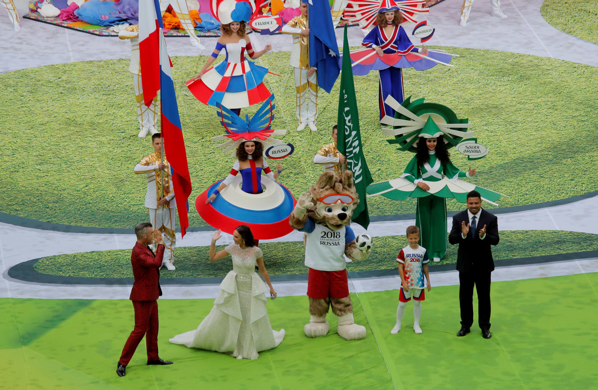 Veja as melhores imagens da abertura da Copa do Mundo da Rússia