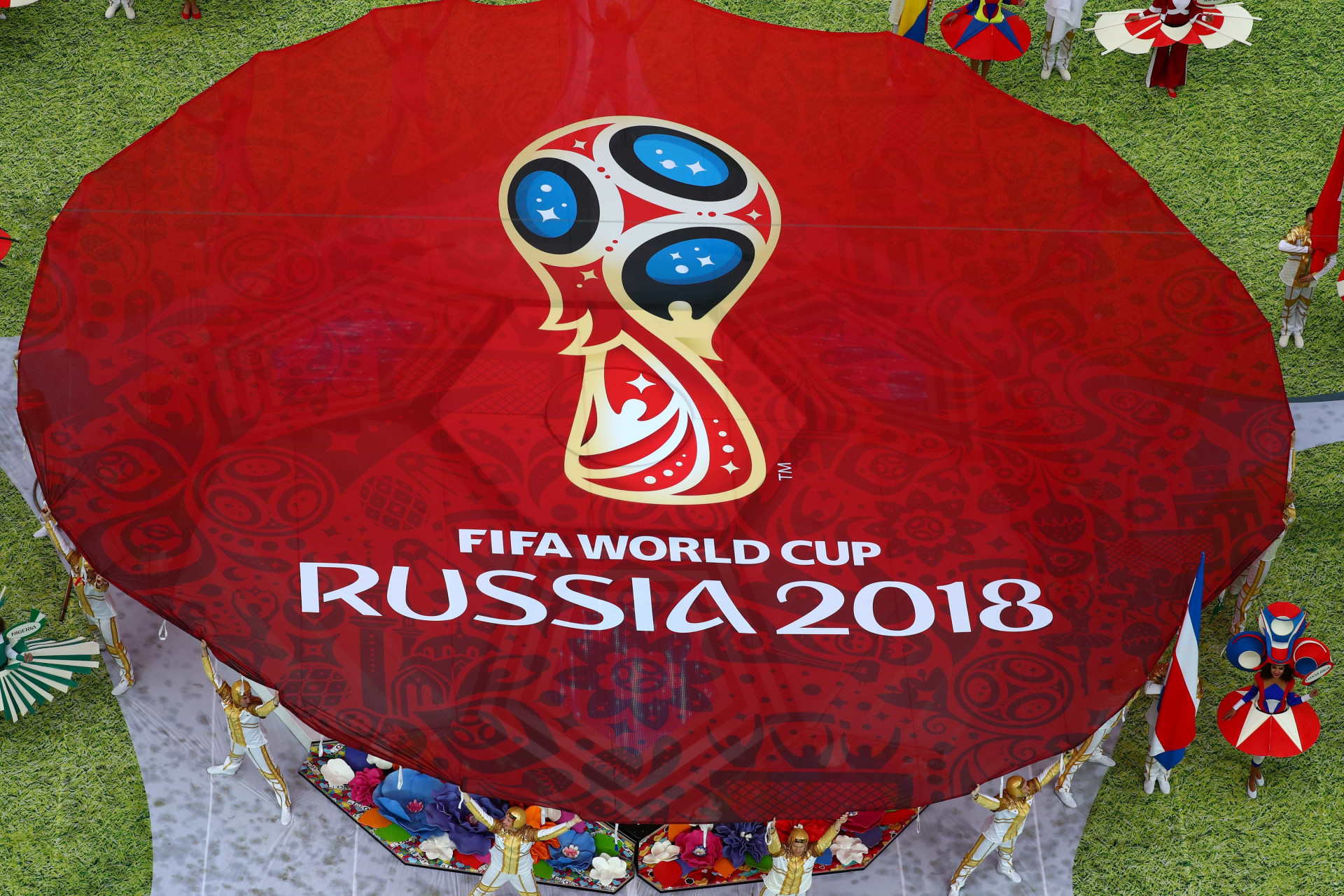 Veja as melhores imagens da abertura da Copa do Mundo da Rússia