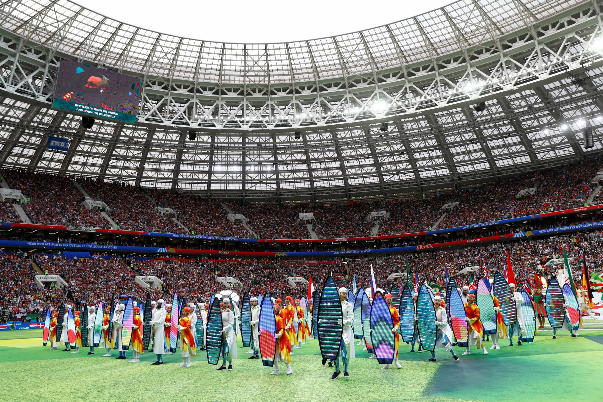 Veja as melhores imagens da abertura da Copa do Mundo da Rússia