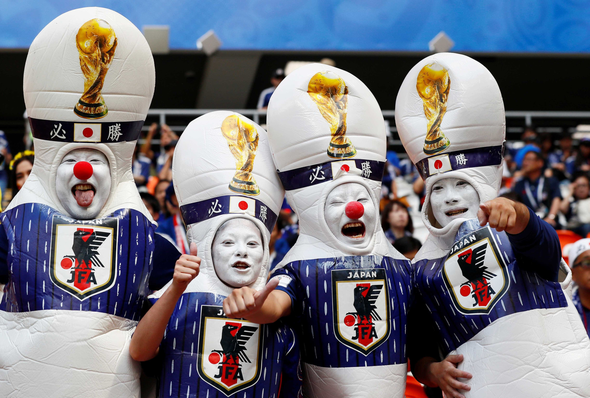 Show nas arquibancadas: os torcedores mais criativos da Copa da Rússia
