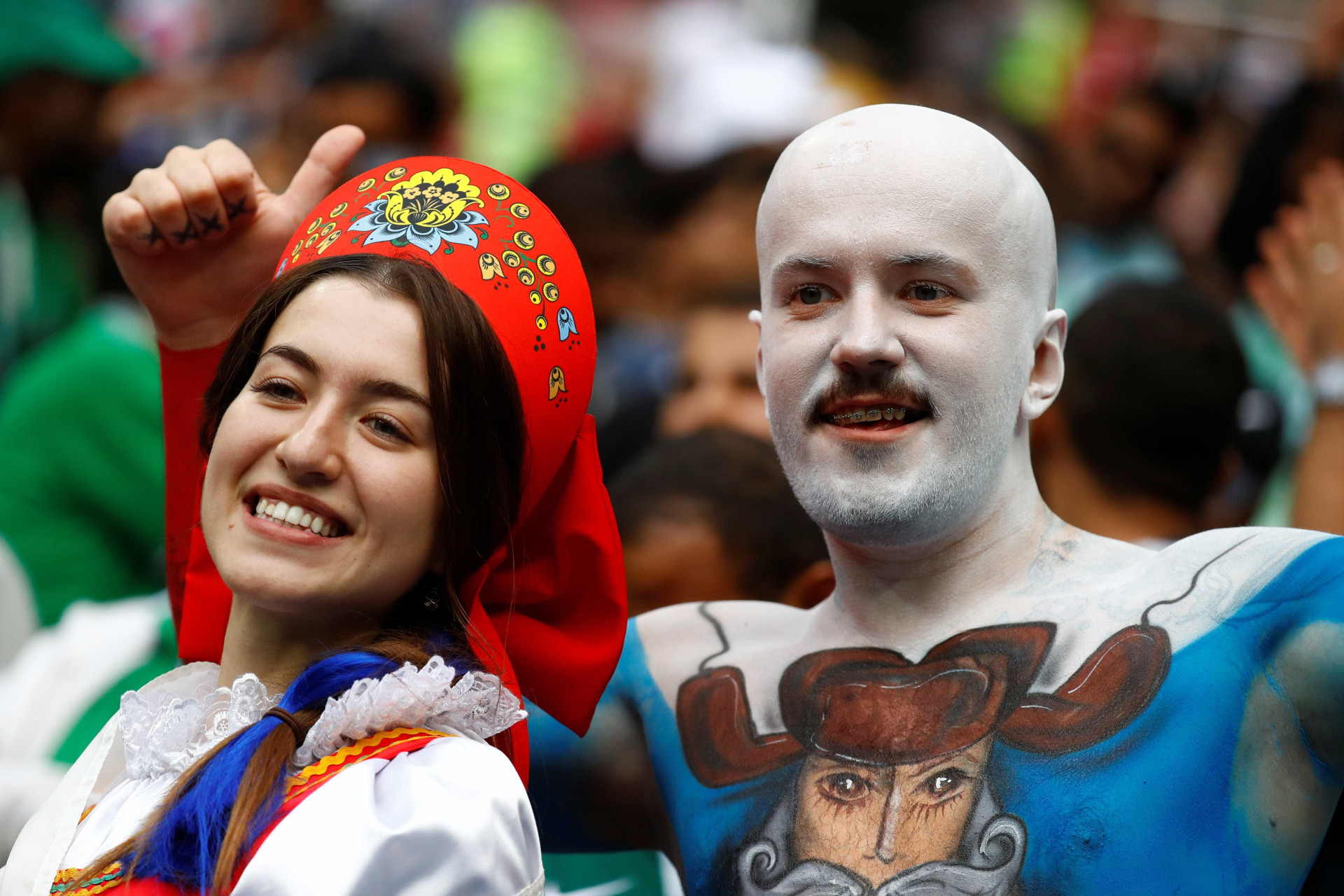 Show nas arquibancadas: os torcedores mais criativos da Copa da Rússia