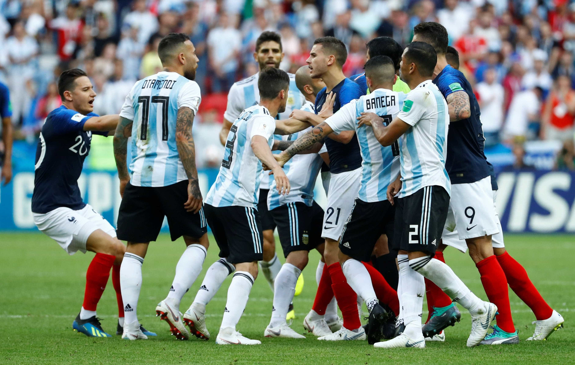 Em imagens, confira as trajetórias de França e Croácia à final da Copa
