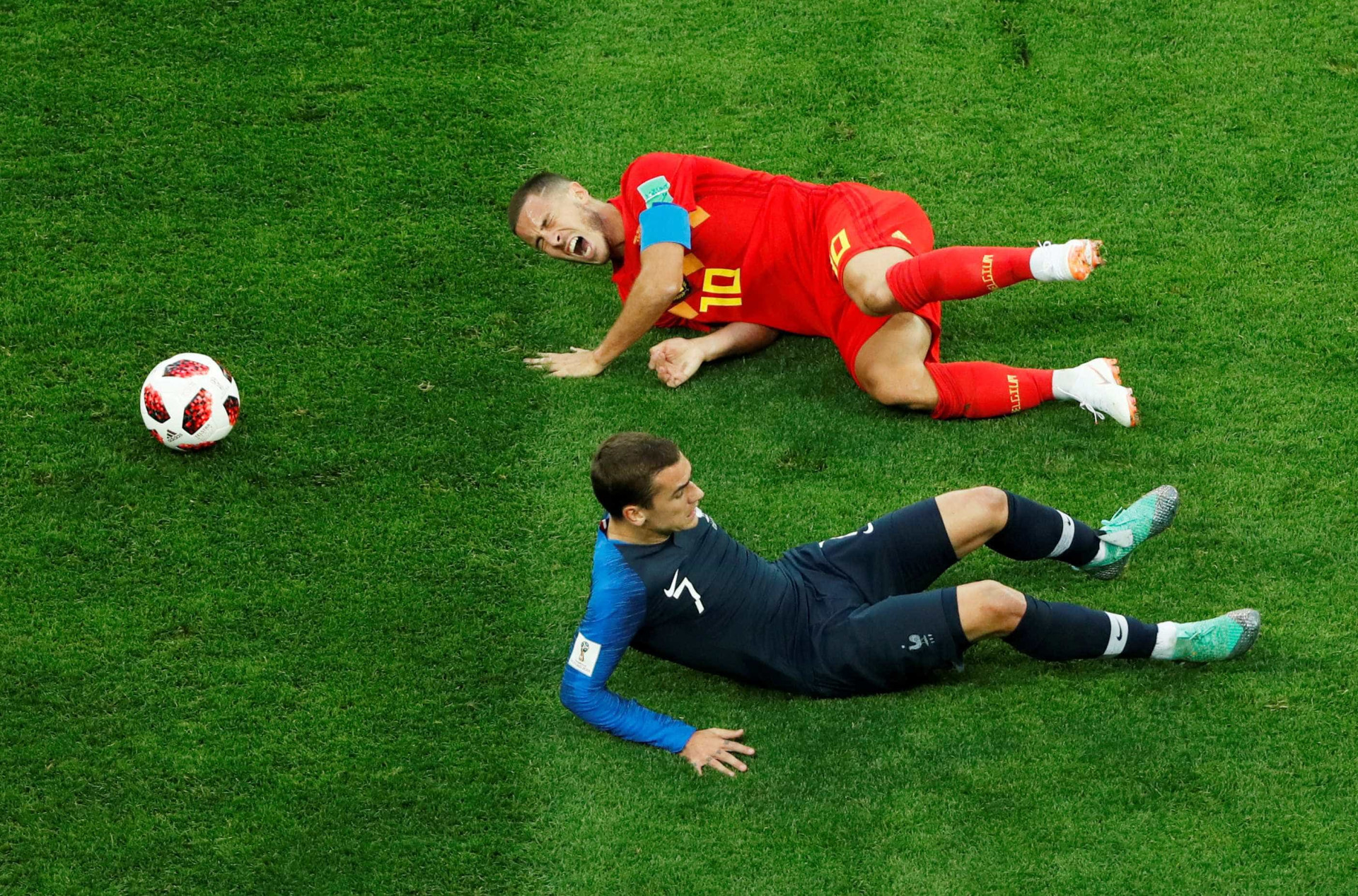 Em imagens, confira as trajetórias de França e Croácia à final da Copa