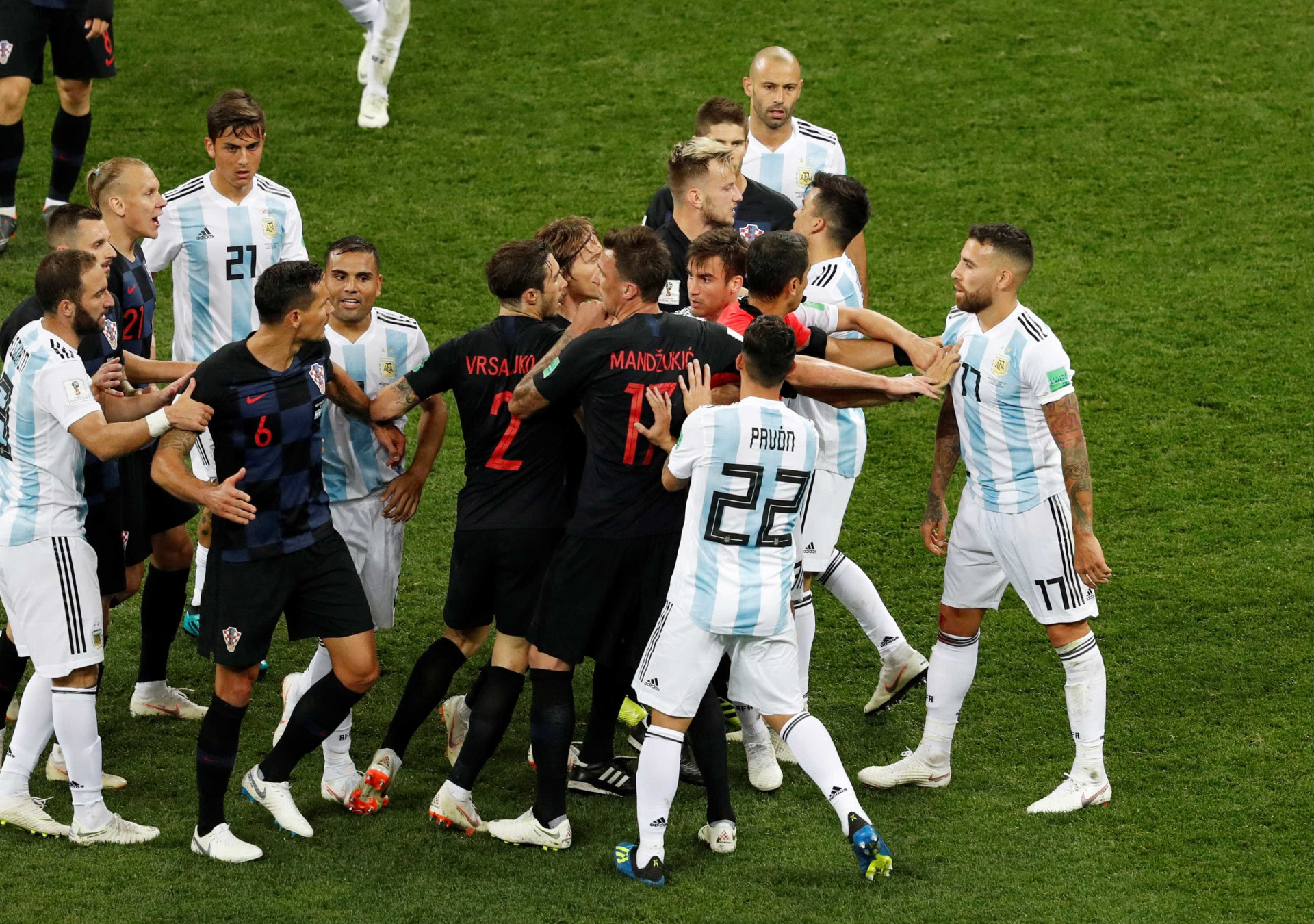 Em imagens, confira as trajetórias de França e Croácia à final da Copa