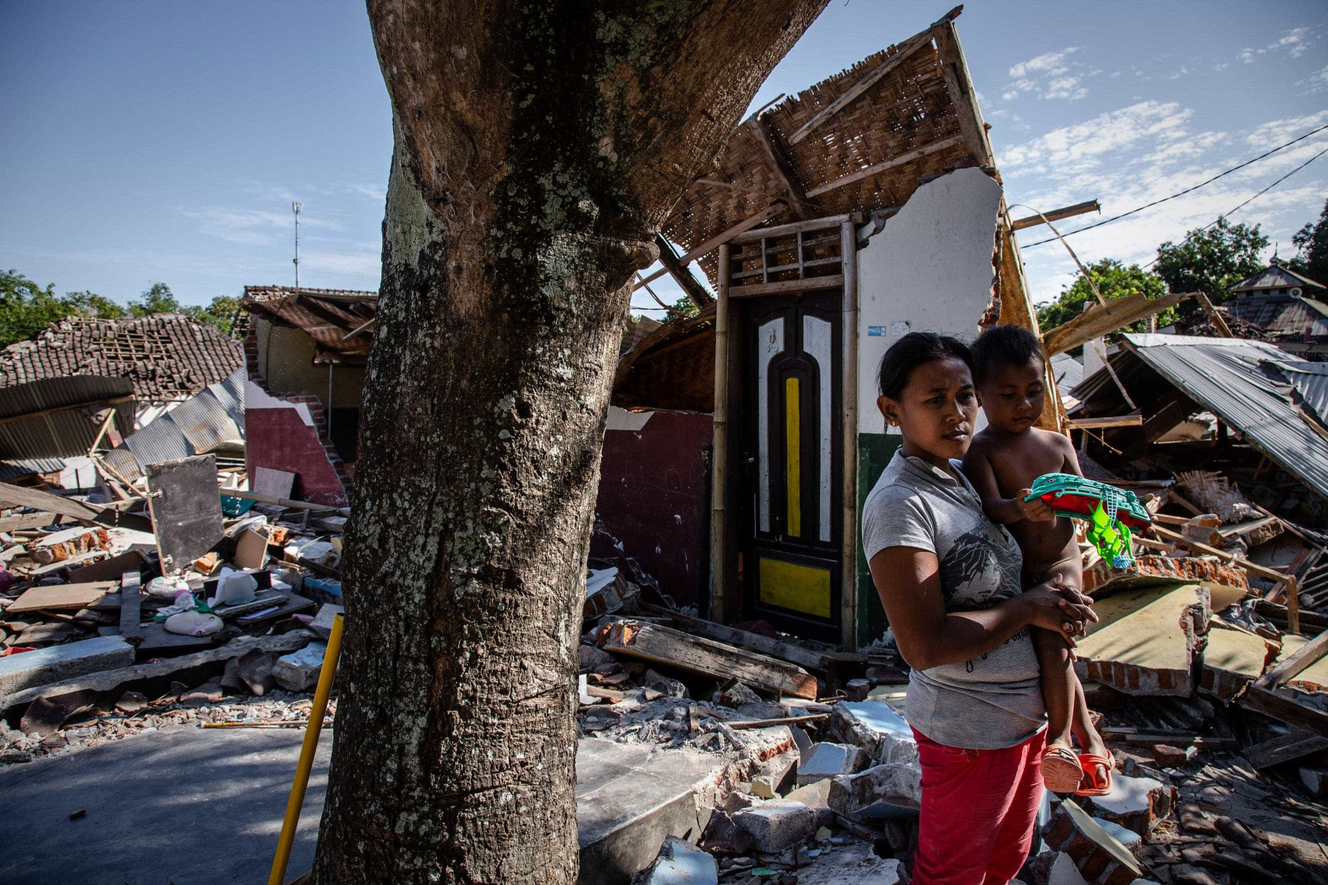 Veja como ficou a ilha de Lombok após terremoto destruidor na Indonésia
