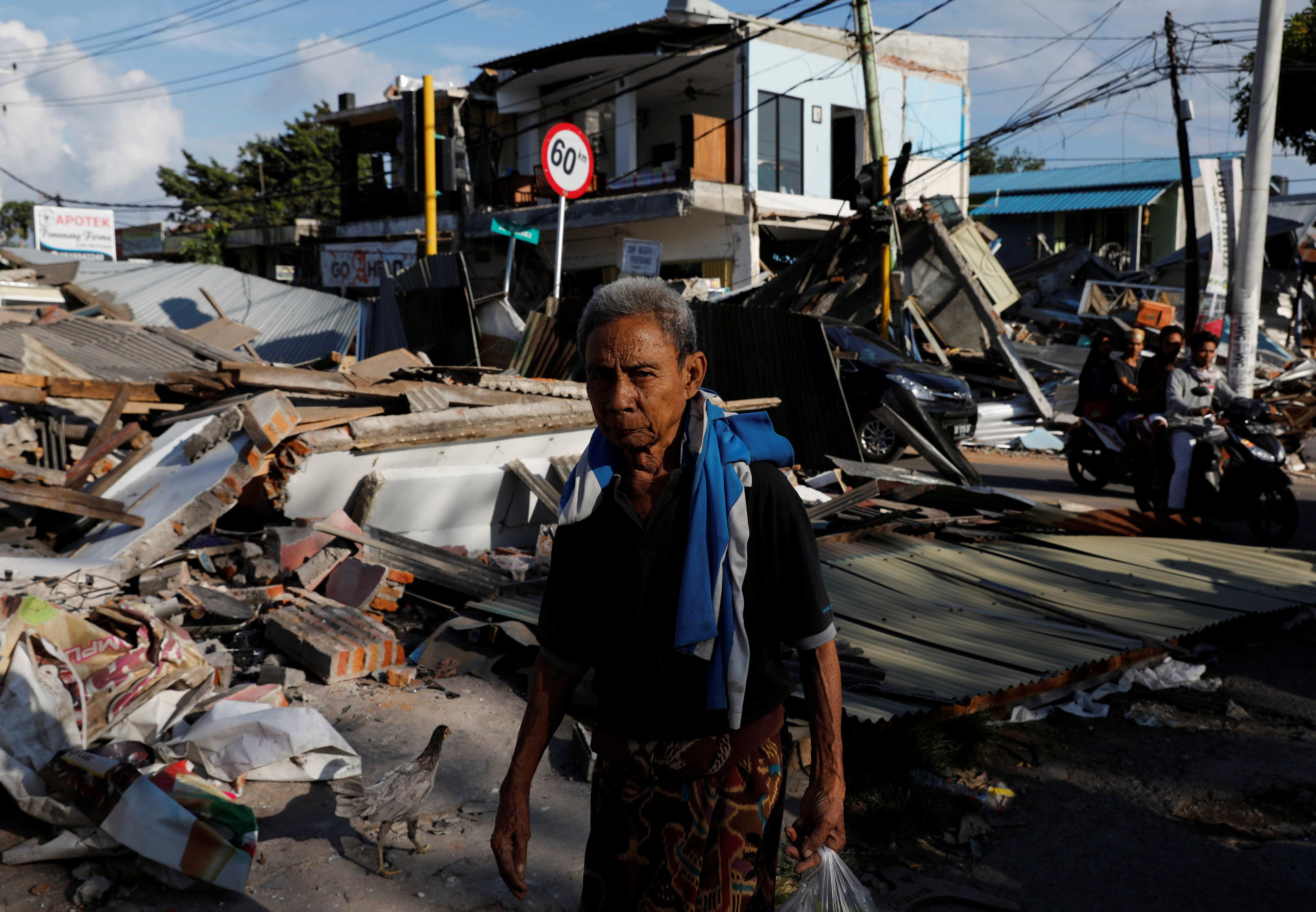 Veja como ficou a ilha de Lombok após terremoto destruidor na Indonésia