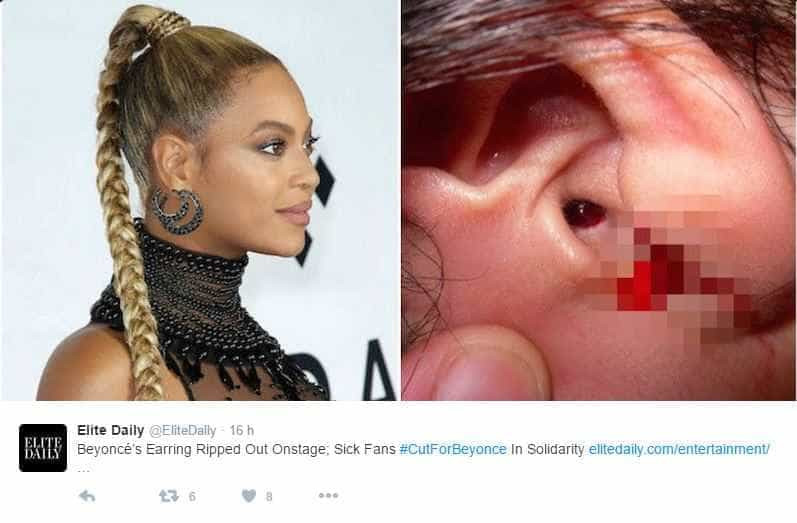 Fãs se cortam em homenagem a Beyoncé -