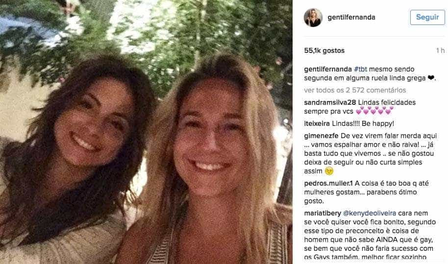 Gentil posta foto com namorada e recebe 'chuva' de amor dos fãs