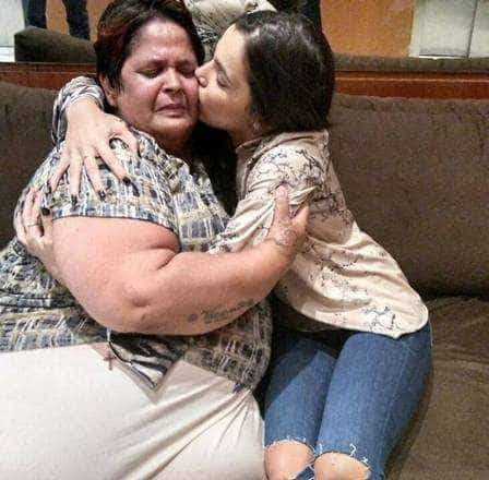 Emily e fã Luciane